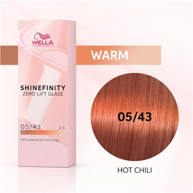 Wella Professional Shinefinity Zero Lift Glaze - 05/43 60ml - Light Brown Red Gold főképe